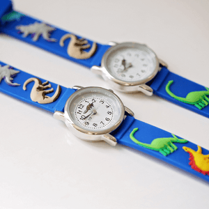 Engraved Kids 3D Dinosaur Watch - Blue - Lantern Space