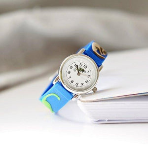 Engraved Kids 3D Dinosaur Watch - Blue - Lantern Space