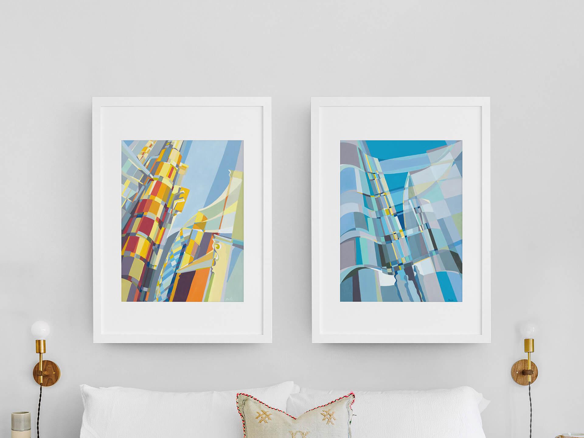 The Lloyds Building, On a Sunny Day, Art Print by Paola Minekov - Lantern Space