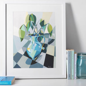 Still Life in Blue, Art Print by Paola Minekov - Lantern Space