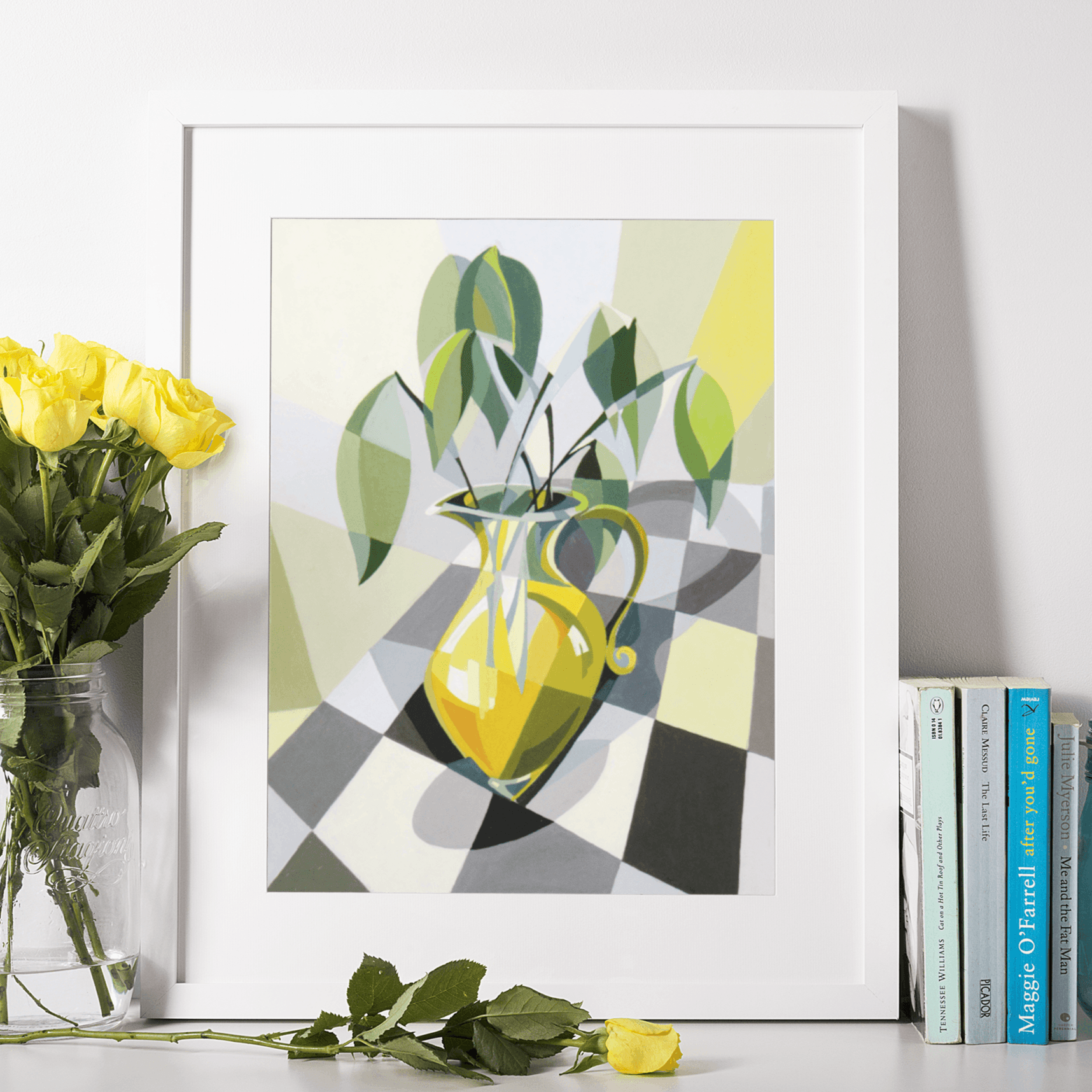 Still Life in Yellow, Art Print by Paola Minekov - Lantern Space