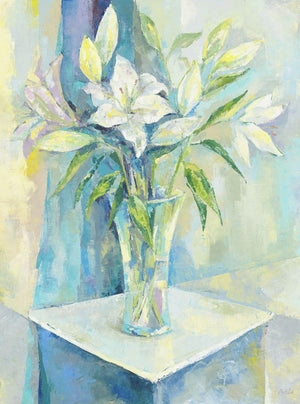 Still Life with Lilies, Art Print by Paola Minekov - Lantern Space